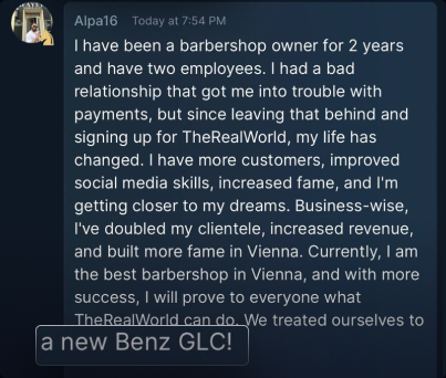 Testimonial Snapshot