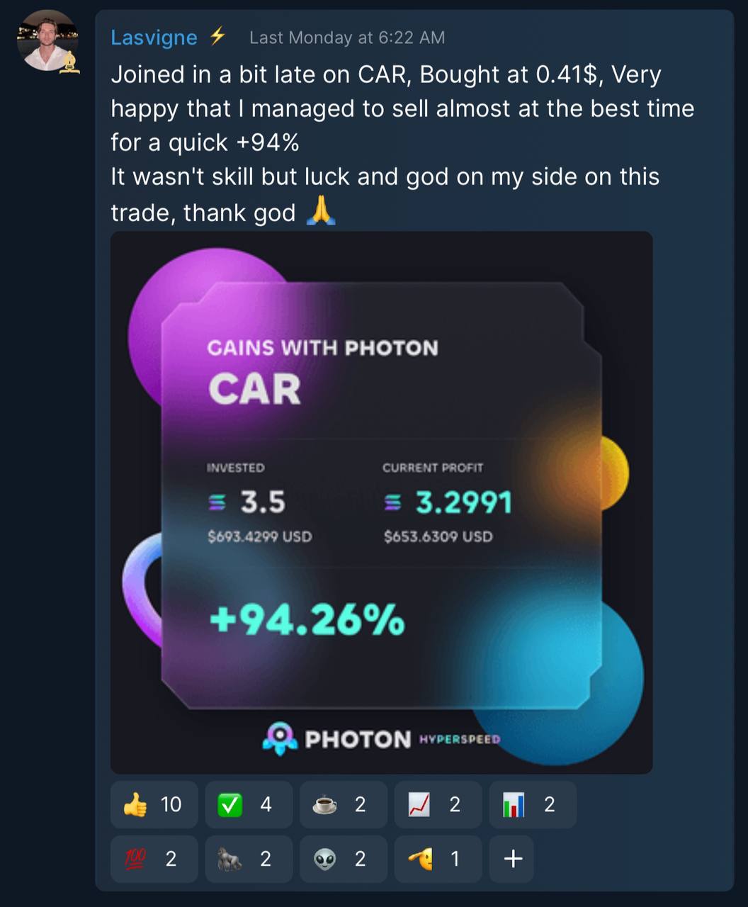 Testimonial Snapshot