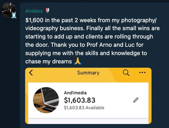 Testimonial Snapshot