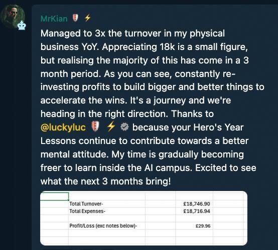 Testimonial Snapshot