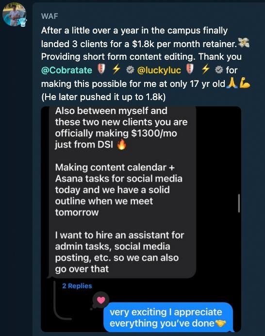 Testimonial Snapshot